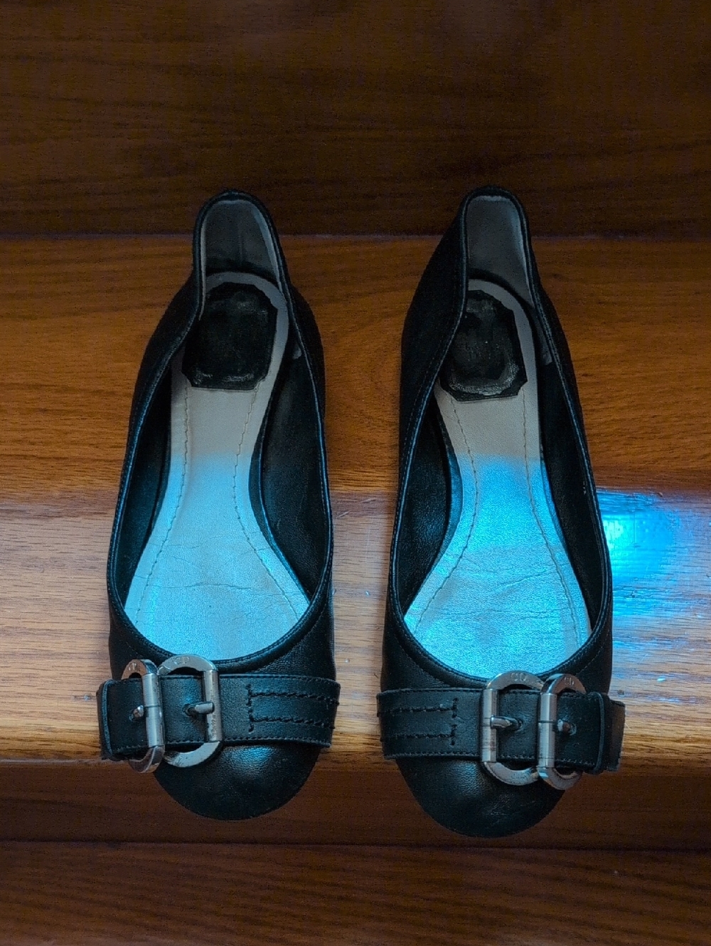 Christian Dior Black Women's Buckle Ballet Flats